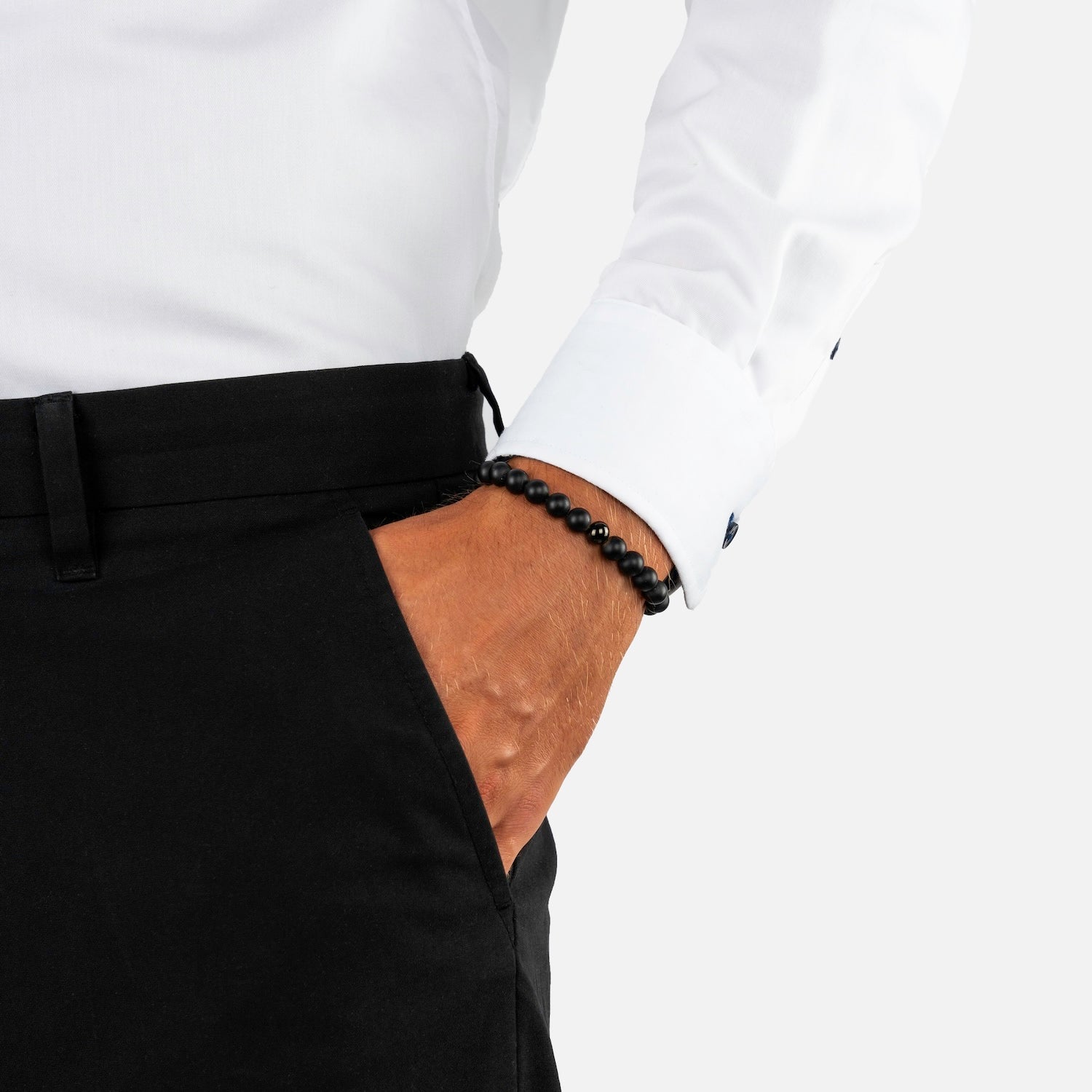 Onyx Stone Bracelet Men's