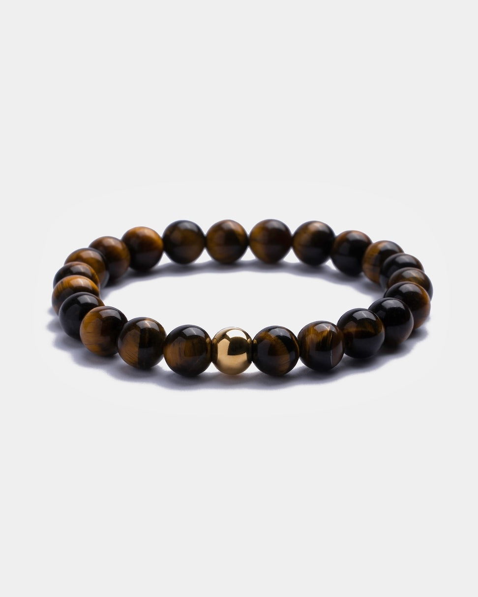 Brown Beaded Bracelet for Men
