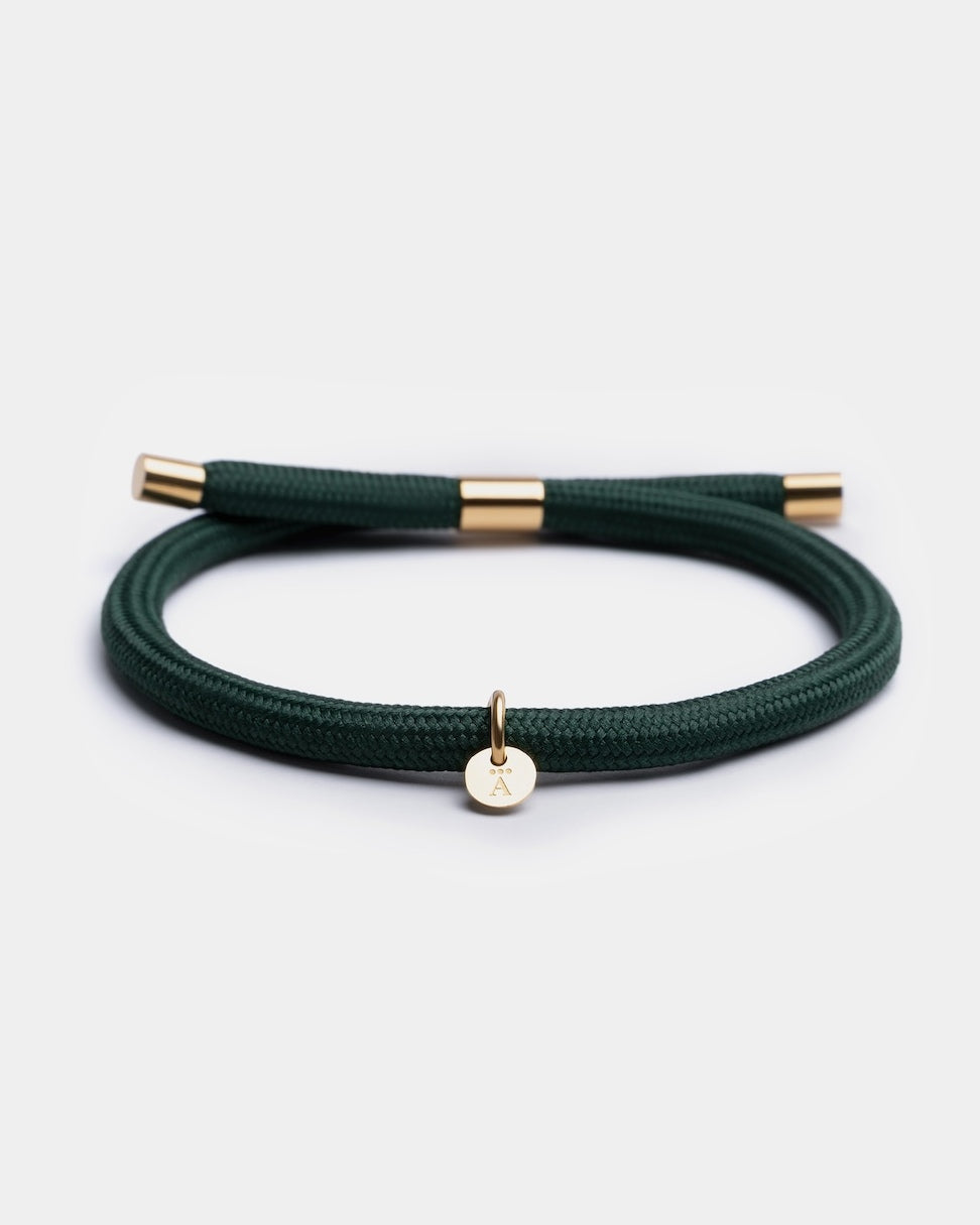 Green Nylon Rope Bracelet
