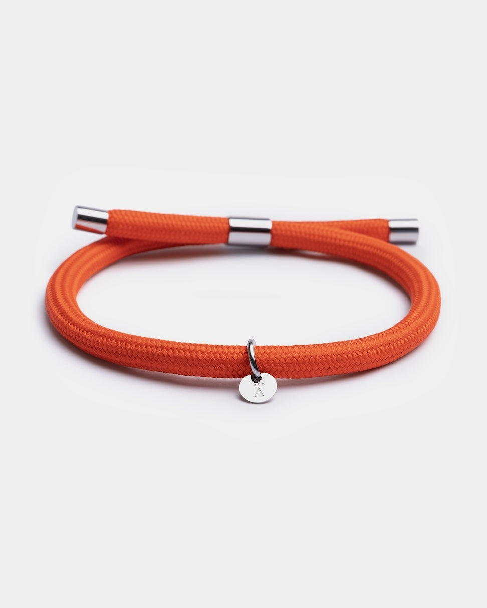 Orange Nylon Rope Bracelet