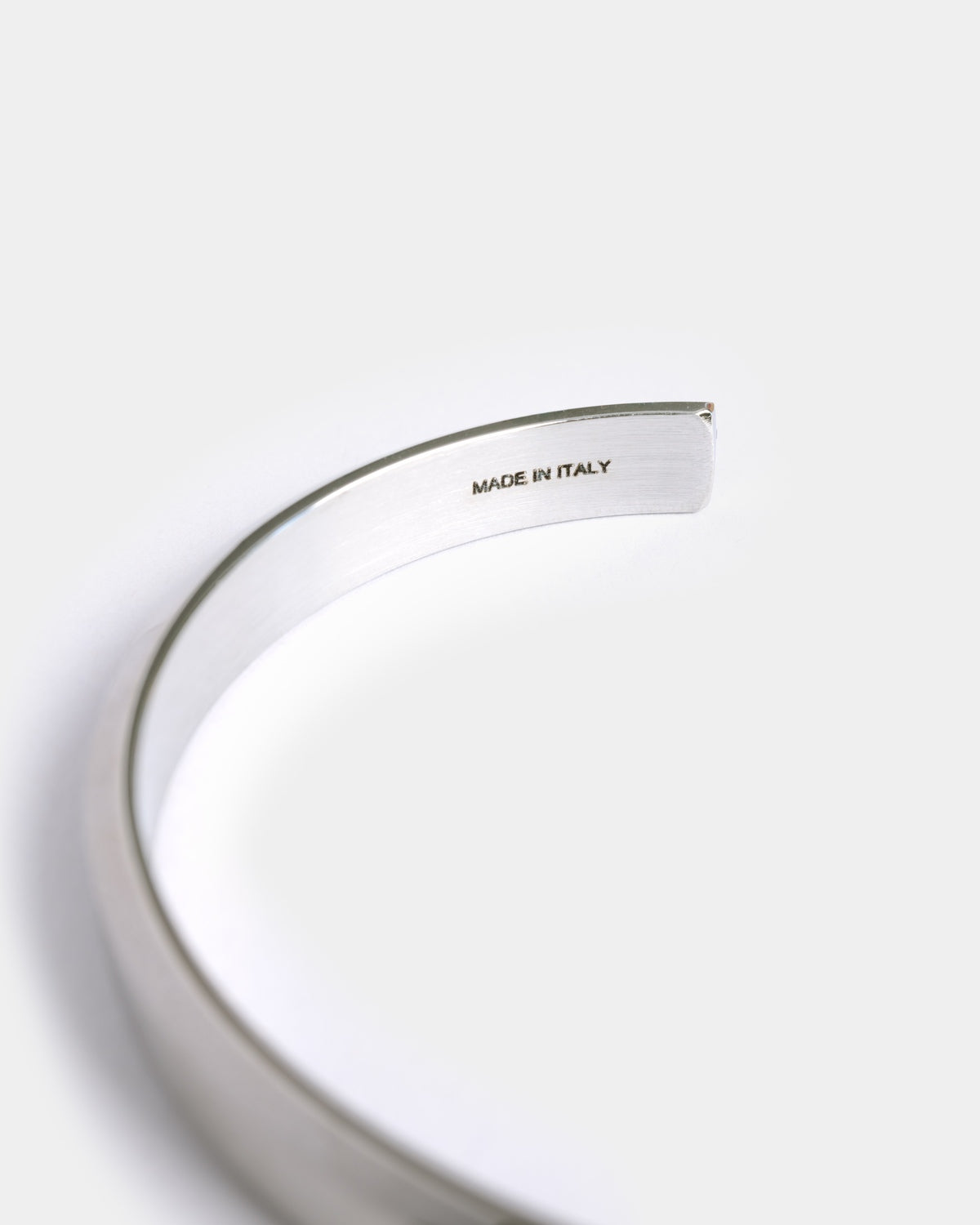 Silver cuff bracelet made in Italy