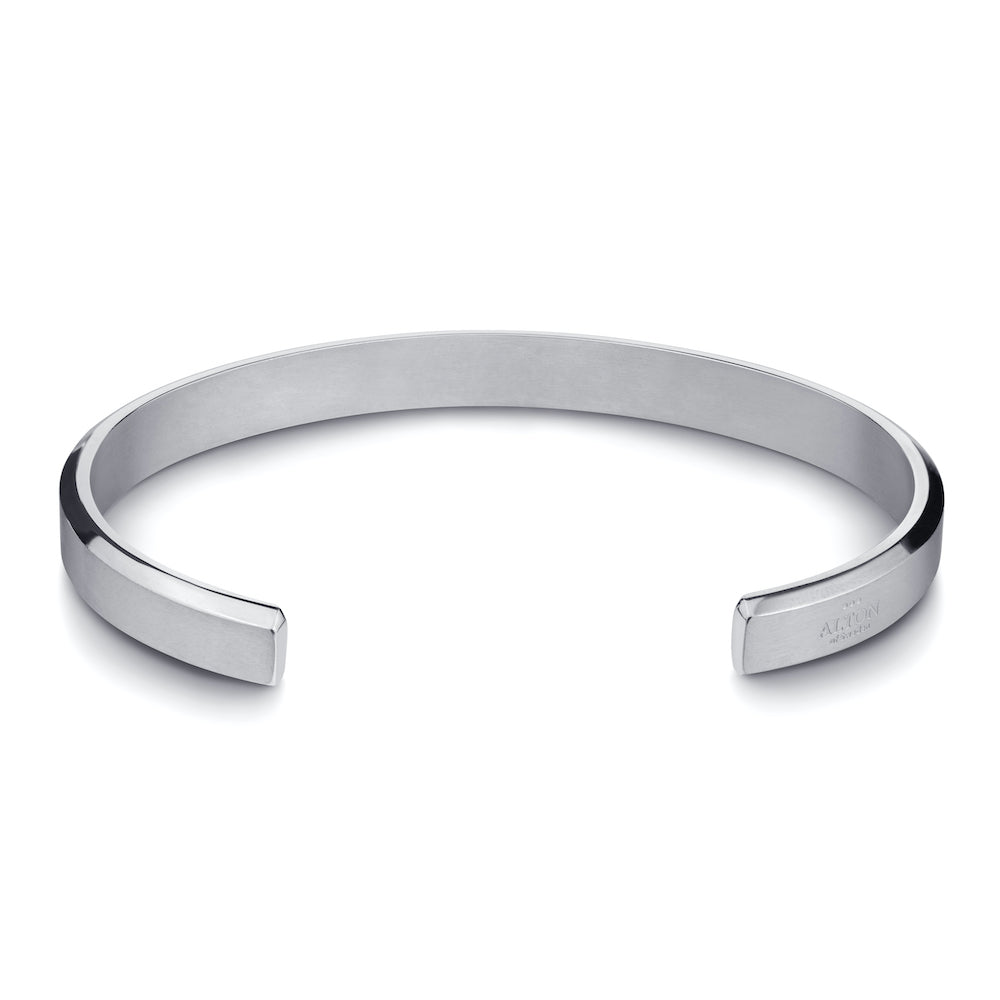 Silver wristband on sale