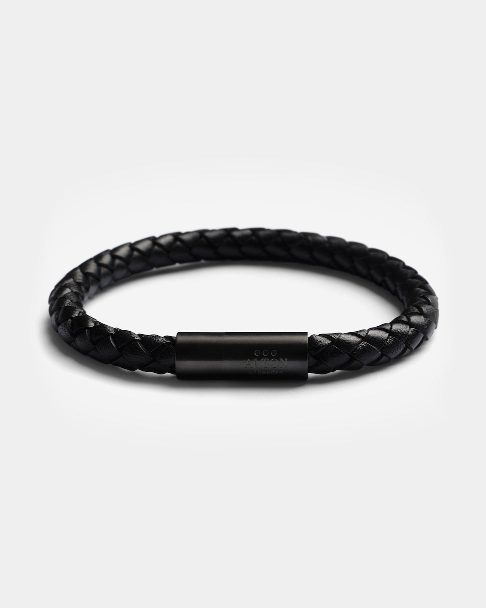 Black Leather Bracelet