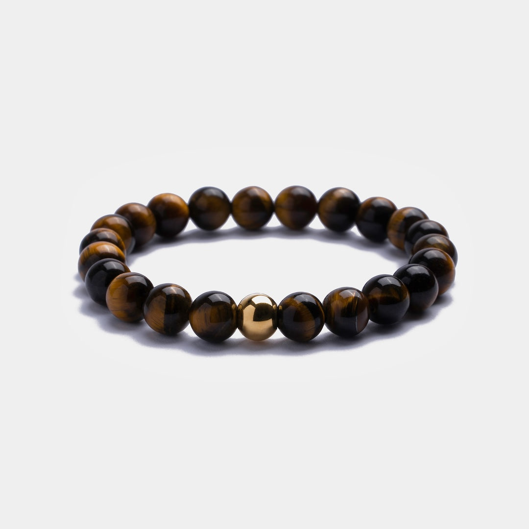 Brown Beaded Bracelet for Men