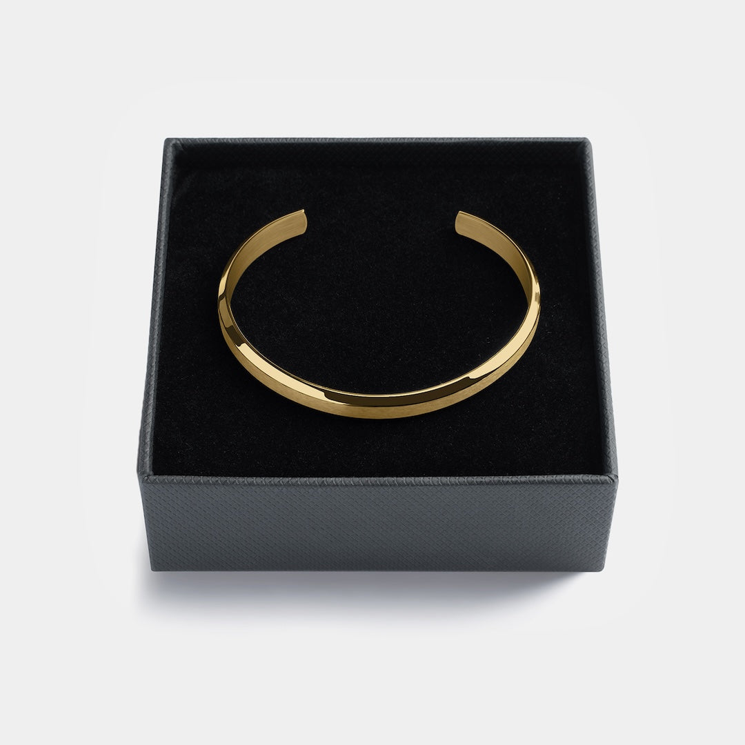 Gold Cuff Bracelet with Giftbox