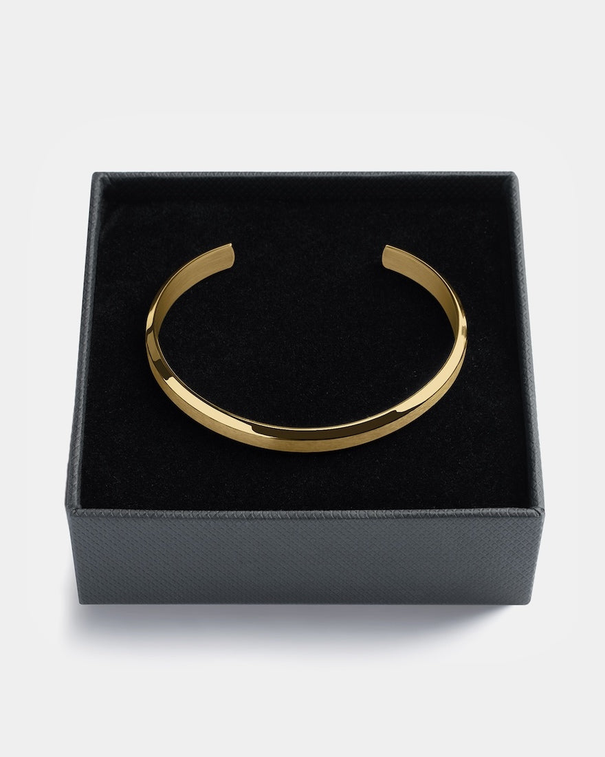 Gold Cuff Bracelet with Giftbox