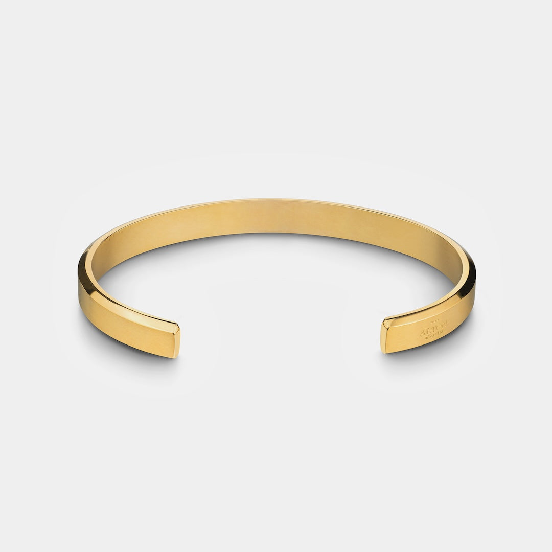 Gold cuff bracelet for men and women