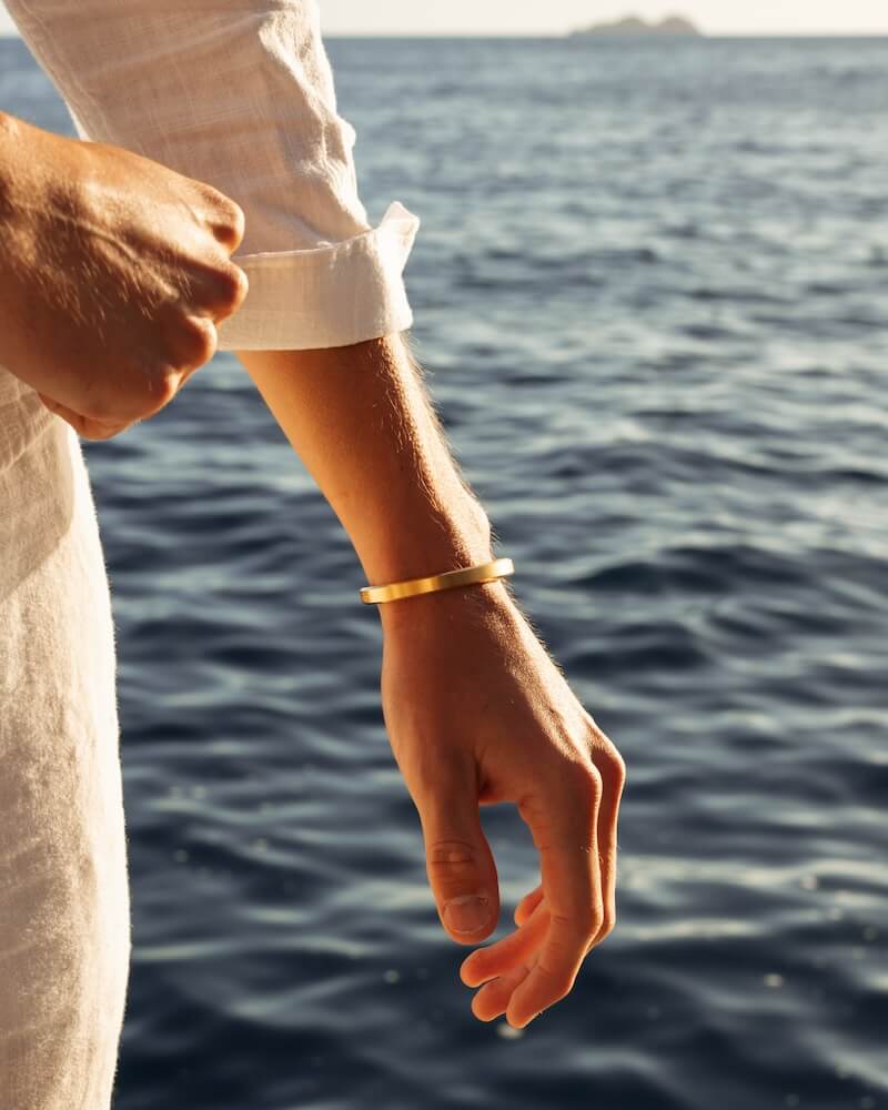Bangle Cuff for Men and Women Gold