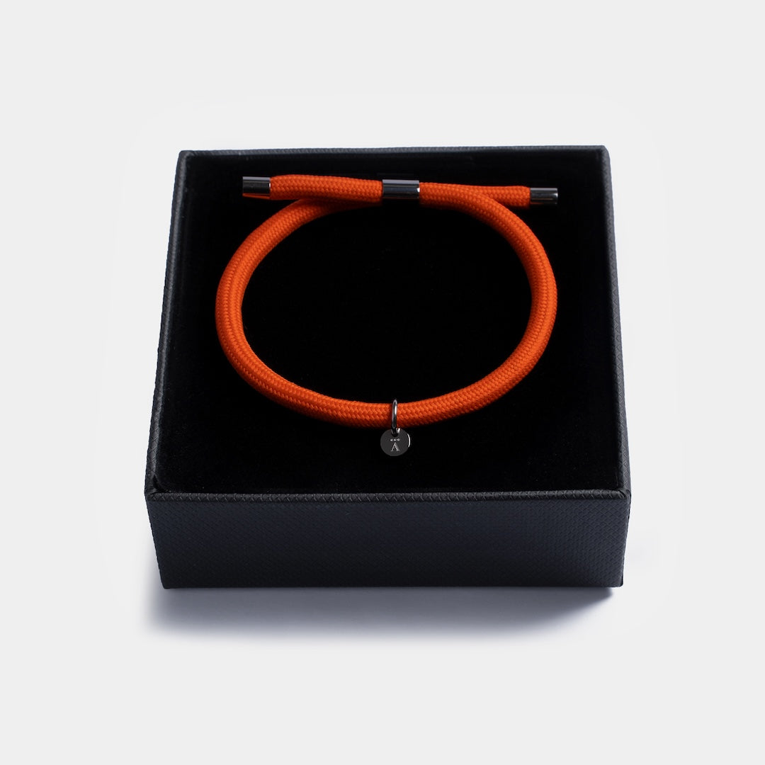 Orange Nylon Rope Bracelet with Giftbox