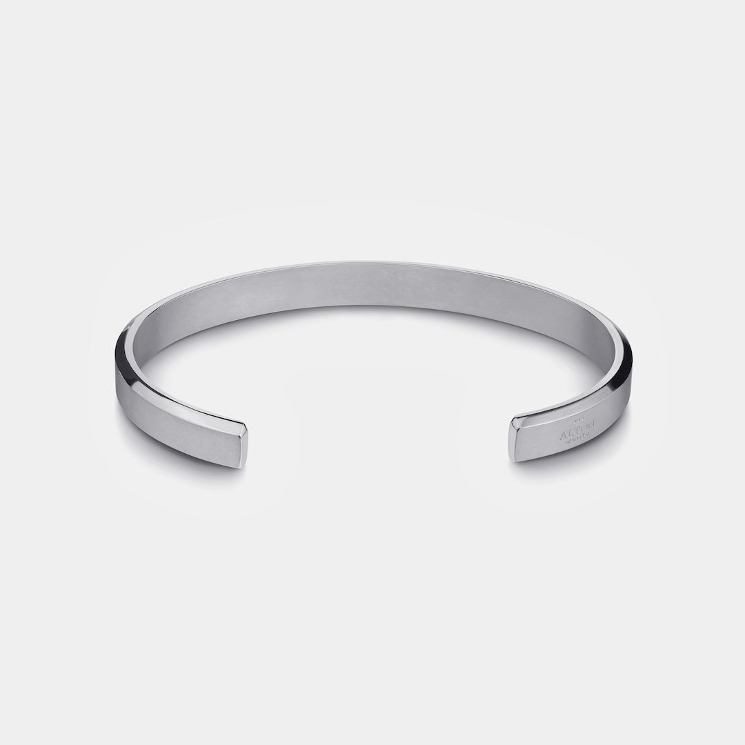 Silver cuff bracelet for men and women