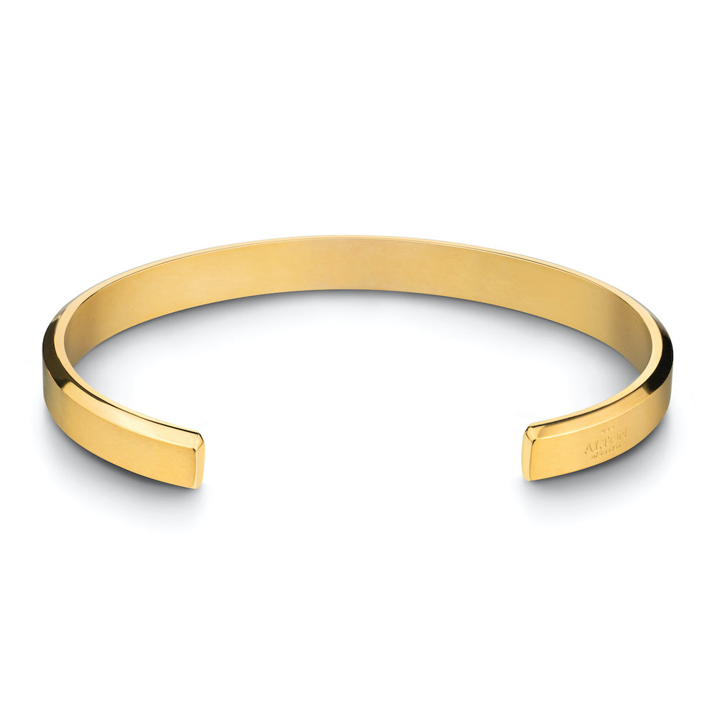 Gold cuff bracelet for men and women