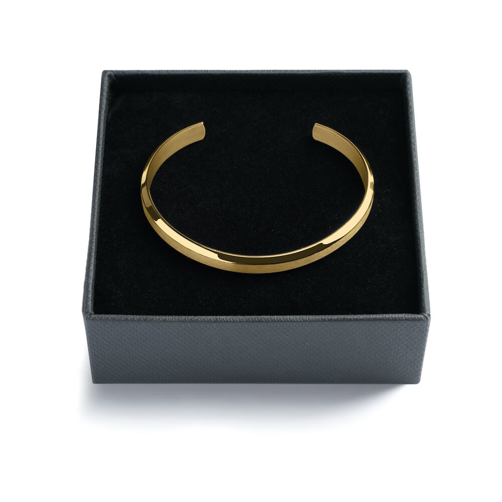 Gold Cuff Bracelet with Giftbox