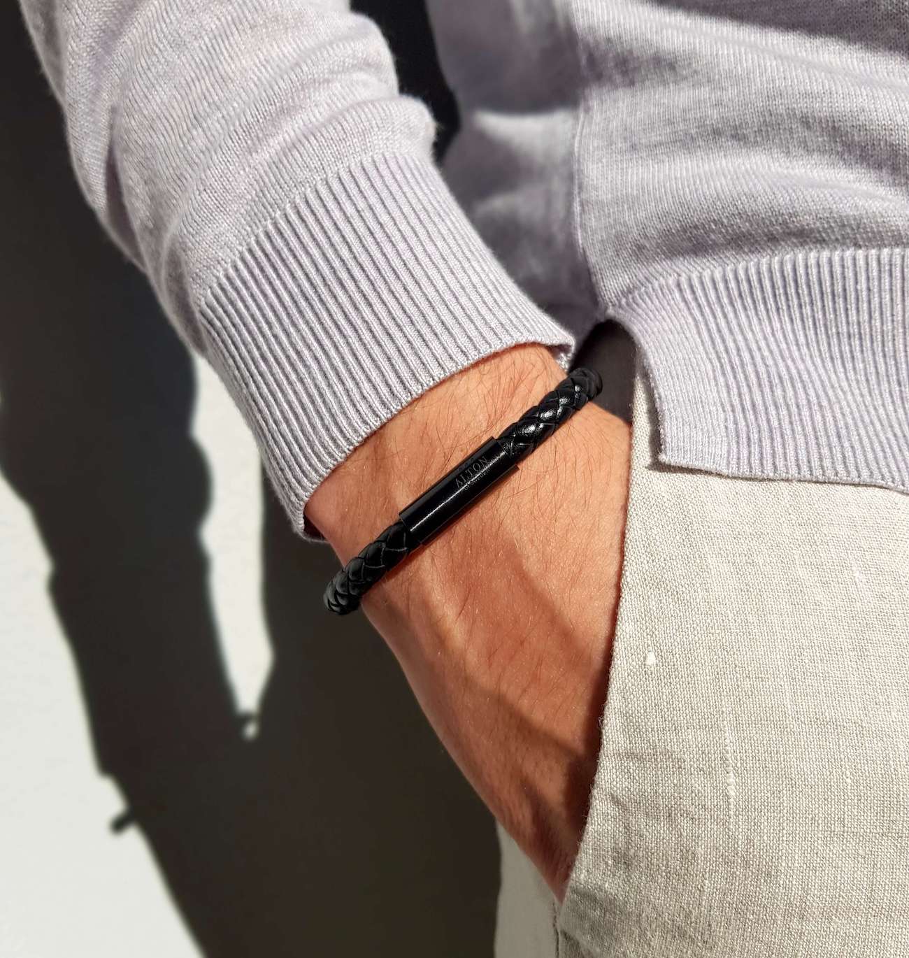 Armband für Männer aus Echtem Leder