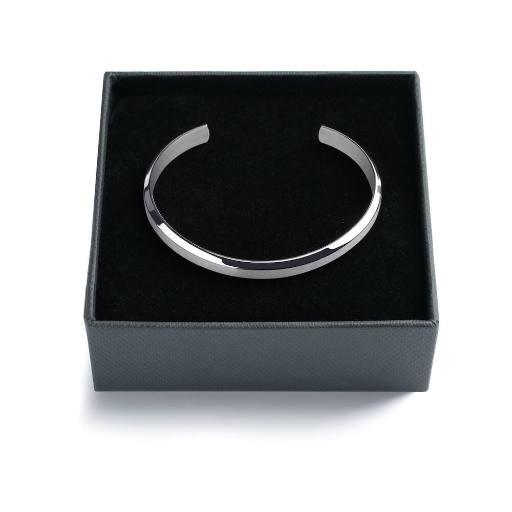Bracelet Cuff-Men's Adjustable-Silver Thin - PLENTY Mercantile & Event Venue