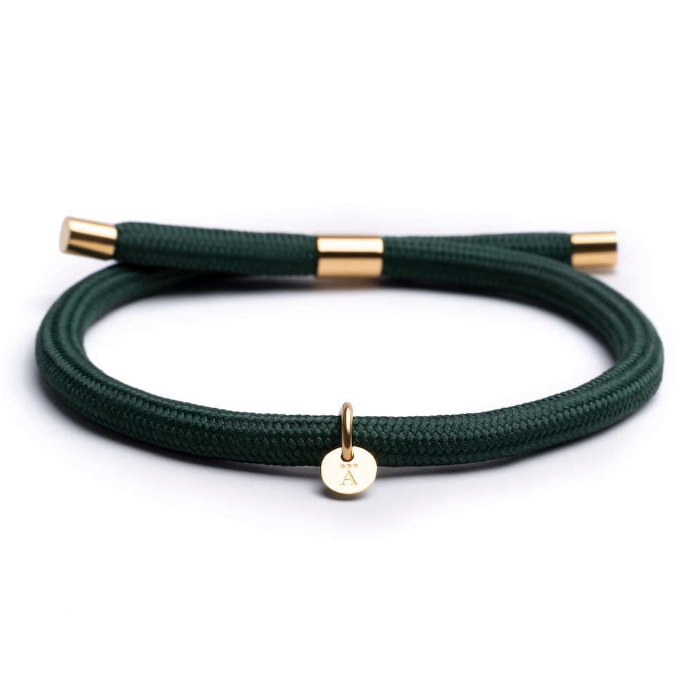 Green Nylon Rope Bracelet